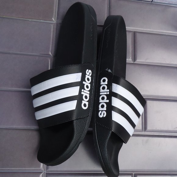 SIZE 12. ADIDAS Men\'s Adilette Cloudfoam Slides - Athletic Sandals. main image 9